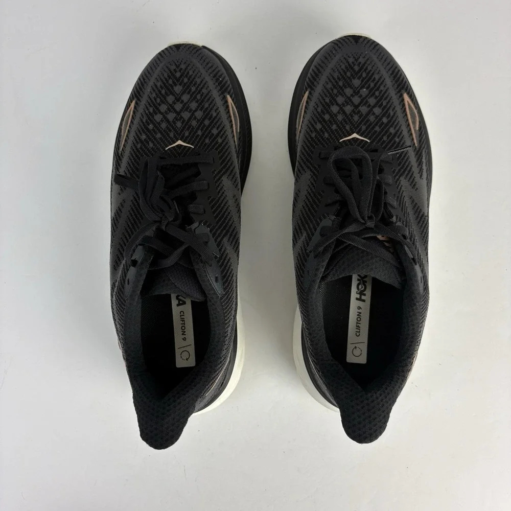 Size 10,5 Women's - Hoka One One HOKA Clifton 9 Black Rose Gold W